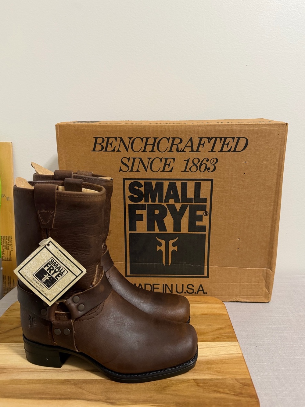 Frye NEW Youth Vintage Small Frye Pull On Harness Boots Size 1.5